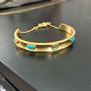 MADEWELL
Apophyllite Cuff Bracelet In Vintage Gold